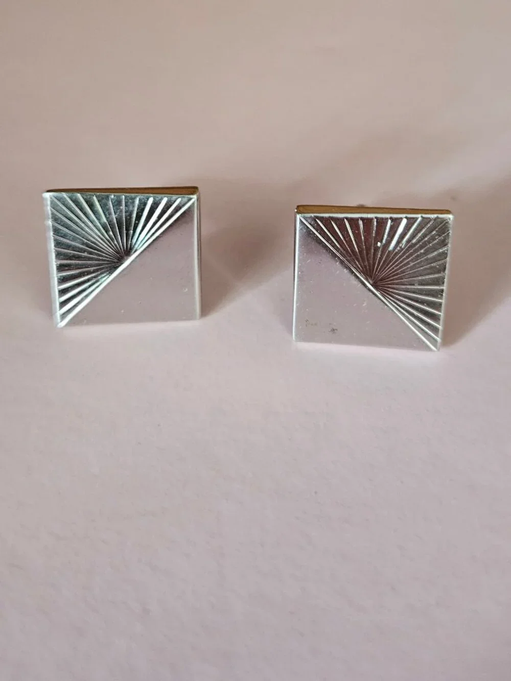 Vintage Swank Silvertone Cufflinks & Bonus Pair of Vintage Silvertone Cufflinks